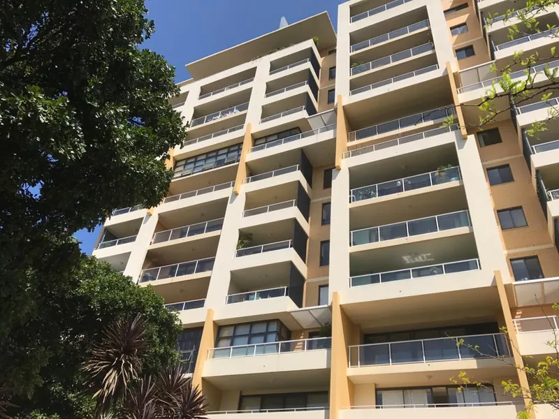 Redfern apartment building seen from street level