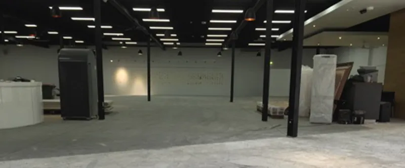 Camperdown fit-out: open commercial floor during construction